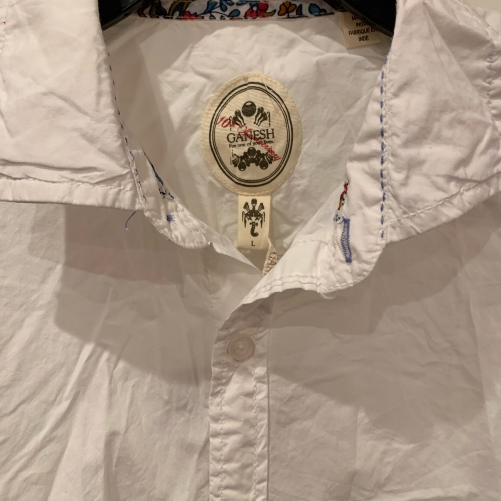 NWT Ganesh Collared Shirt
